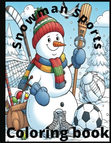 Snowman Sports Coloring Book