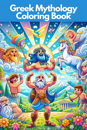 Greek Mythology Coloring Book for Kids Ages 7 to 13 Explore and Bring to Life Greek Gods, Heroes, and Mythical Creatures Through Coloring!
