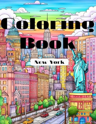 New York City Coloring Book For Age 7 and Up