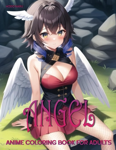 Angel Anime Coloring Book for Adults