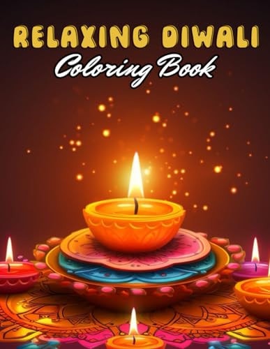 Relaxing Diwali Coloring Book for Adult Stress Relief And Relaxation Coloring Pages