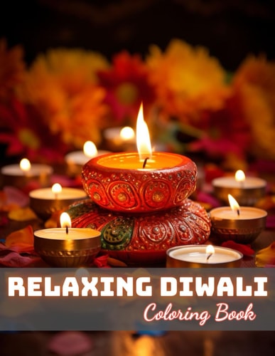 Relaxing Diwali Coloring Book for Adult High Quality +100 Beautiful Designs