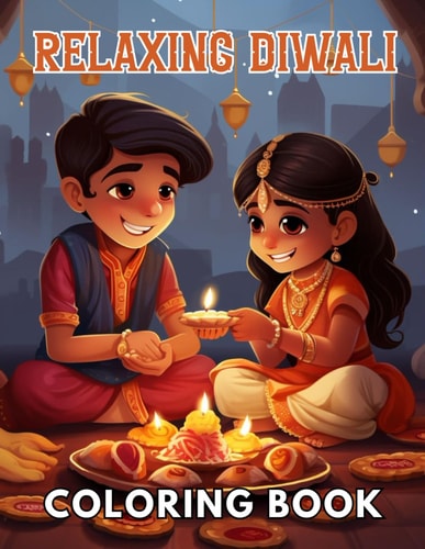 Relaxing Diwali Coloring Book for Adult High Quality +100 Beautiful Designs for All Ages