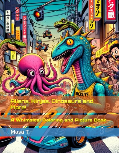 Aliens, Ninjas, Dinosaurs and More! A Whimsical Coloring and Picturebook