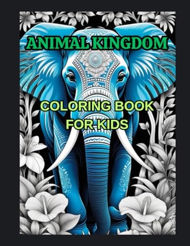 Animal Kingdom Coloring Book For Kids, 8.5"x11", 100 Pages