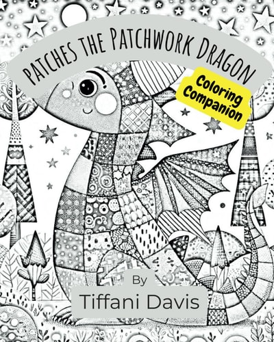Patches the Patchwork Dragon Coloring Companion