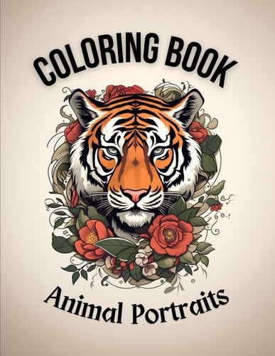 ANIMAL PORTRAITS Coloring Book for Adults