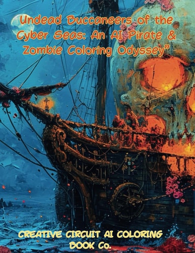 UNDEAD BUCCANEERS OF THE CYBER SEAS An Ai Pirate & Zombie Coloring Odyssey