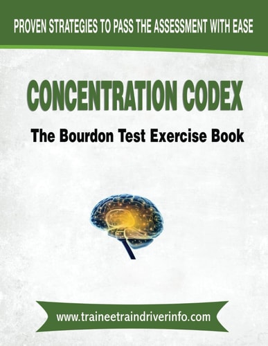 Concentration Codex The Bourdon Test Exercise Book