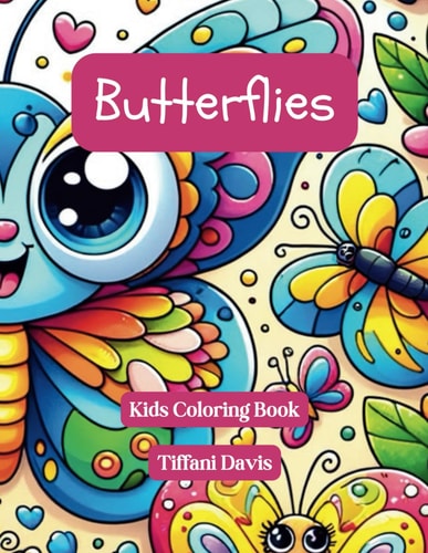 Butterflies Kids Coloring Book
