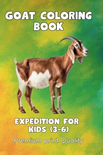 Giddy Goats A Coloring Expedition for Kids: Embark on a Horn-Tastic Journey with Adorable Goat Illustrations