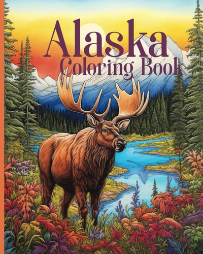 Alaska Coloring Book for Kids and Adults Great for Teachers and Homeschool (28 Pages of Alaska State Facts to Color)