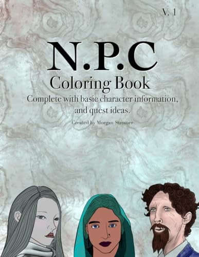 Fantasy Character Coloring Book A Selection of NPC Characters