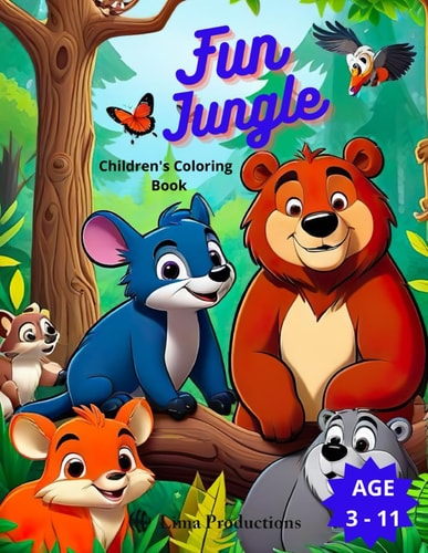 Fun Jungle Children's Coloring Book