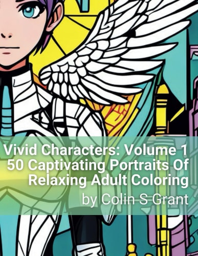 Vivid Characters Volume 1 50 Unique Illustrations for Adult Creativity and Relaxation: Volume 1