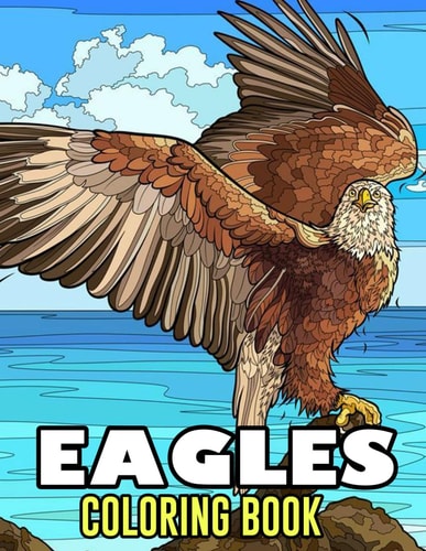 Eagles Coloring Book Coloring Book With 50+ High Quality and Unique Illustration Related to . Great Gifts For Boys And Girls