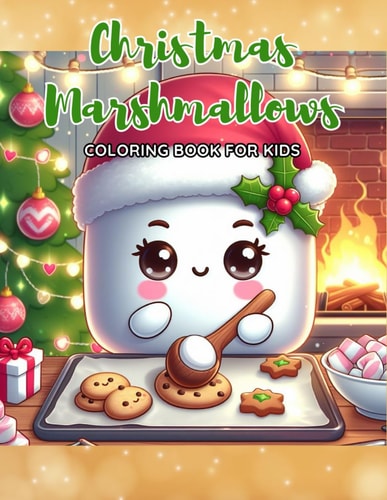 Christmas Marshmallows Coloring Book for Kids