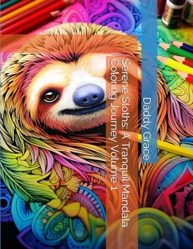 SERENE SLOTHS A Tranquil Mandala Coloring Journey Volume 1