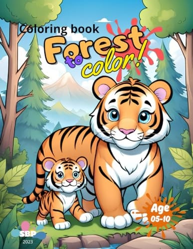Forest to Color Coloring Book