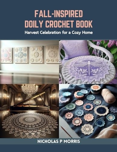 Fall-Inspired Doily Crochet Book Harvest Celebration for a Cozy Home
