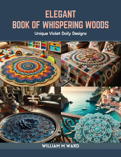 Elegant Book of Whispering Woods Unique Violet Doily Designs
