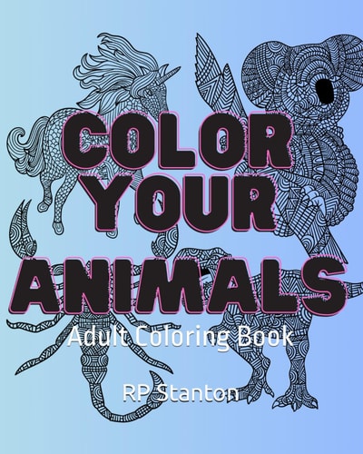 Color Your Animal Adult Coloring Book