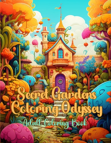 Secret Gardens Coloring Odyssey Adult Coloring Book
