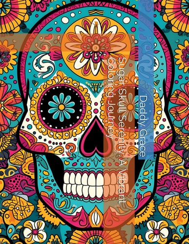 SUGAR SKULL SERENITY A Vibrant Coloring Journey