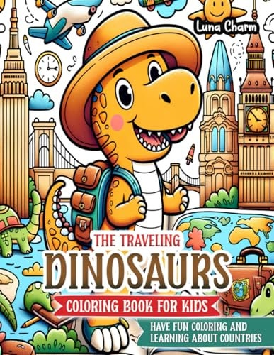 The Traveling Dinosaurs Coloring Book For Kids