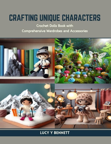 Crafting Unique Characters Crochet Dolls Book with Comprehensive Wardrobes and Accessories