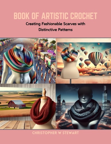 Book of Artistic Crochet Creating Fashionable Scarves with Distinctive Patterns
