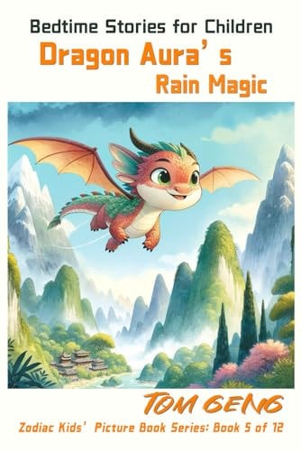 Bedtime Stories for Children Dragon Aura's Rain Magic: Zodiac Kids' Picture Book Series: Book 5 of 12
