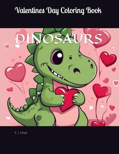 Valentines Day Dinosaur Coloring Book