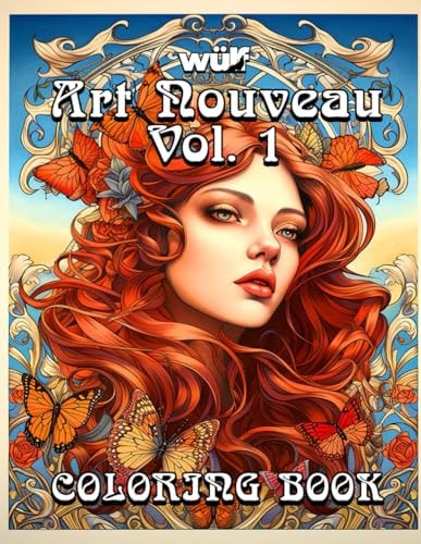 Art Nouveau Vol. 1 A Wulf Design Studio Coloring Book