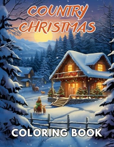 Country Christmas Coloring Book High Quality +100 Beautiful Designs for All Ages