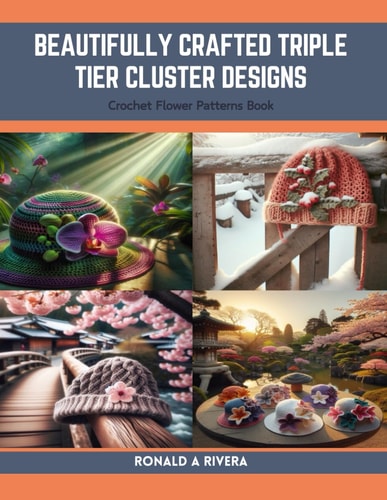 Beautifully Crafted Triple Tier Cluster Designs Crochet Flower Patterns Book