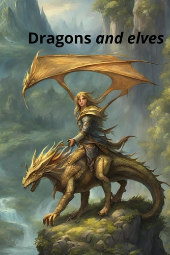 Dragons and Elves. Meet the Dragons and Elves that Live in the Elven Land. Coloring Book for Older Children and Adults.