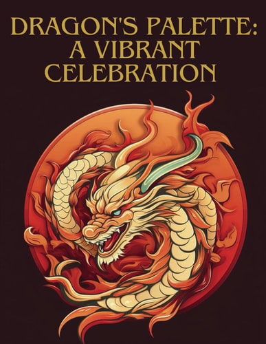Dragon's Palette A Vibrant Celebration - Chinese New Year Coloring Book