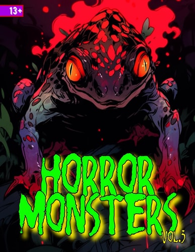 Horror Monsters Coloring Book Vol.3 A Deeper Exploration of the World of Evil Creatures with Over 31 Complex Illustrations