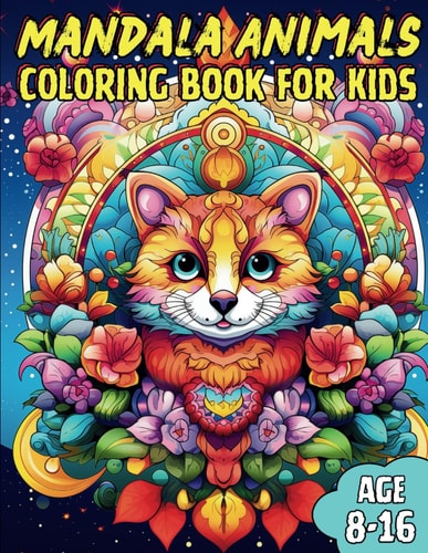 Mandala Animals, Coloring Book for Kids and Teens. Basic Mandala Designs for Kids & Teens. Easier Mandala Drawing For Kids To Color. 40 Amazing Animals Designs in Mandala Style for Kids and Teens to Improve Mindfulness and Relaxation