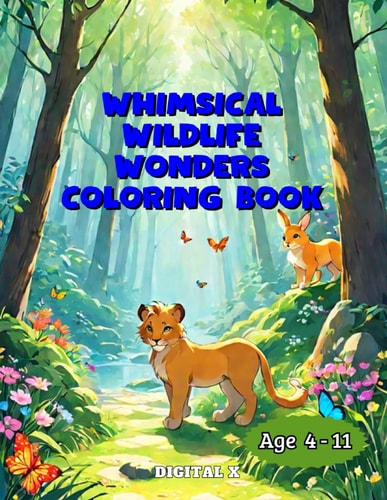 Whimsical Wildlife Wonders Coloring Book