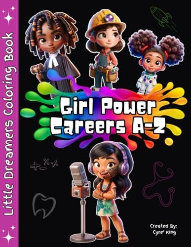 Girls Power Careers Coloring Book
