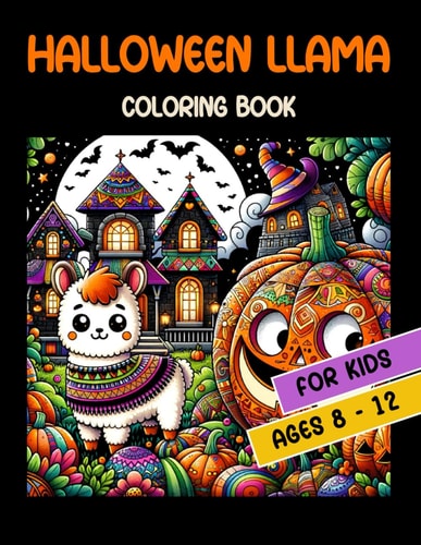 HALLOWEEN LLAMA Coloring Book