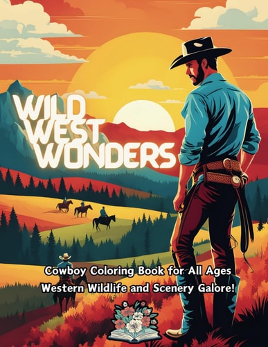 WILD WEST WONDERS Cowboy Coloring Book for Western Wildlife