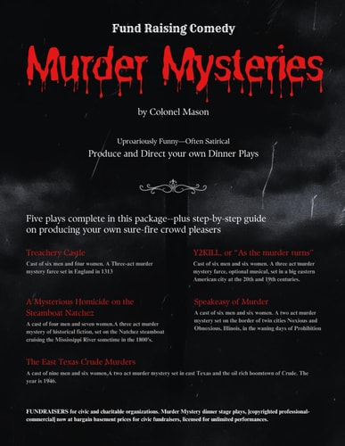 Murder Mystery Fundraisers Produce and Direct Your Own Dinner Plays