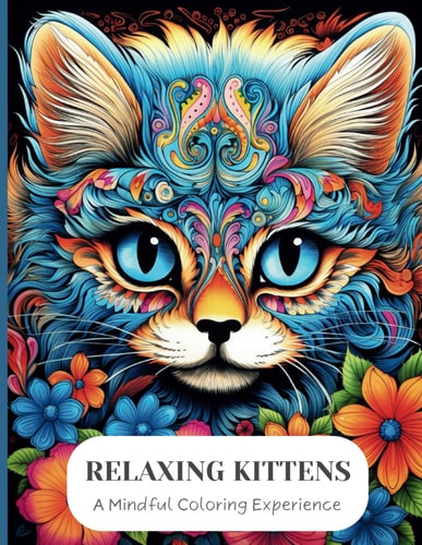 Relaxing Kittens Blooming Whiskers in Floral Harmony