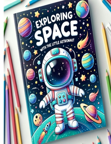Exploring Space with the Little Astronaut A Coloring Book Full of Interstellar Adventures for Kids