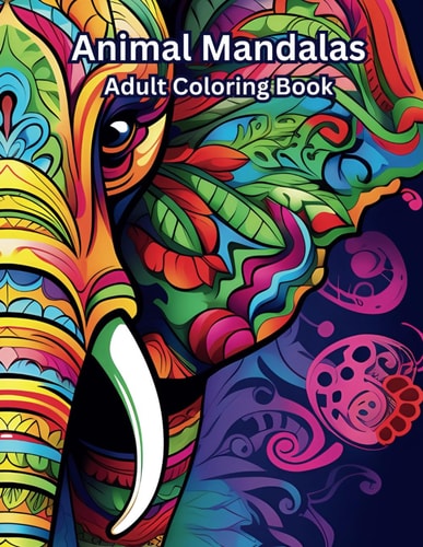 Animal Mandalas Adult Coloring Book