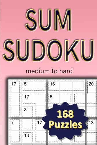 Sum Sudoku Medium to Hard 168 Puzzlles
