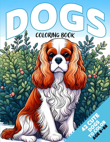 Dog Breeds - Coloring Book For Children And Adults 42 Dogs to Color - for Animal Lovers Age 8-88